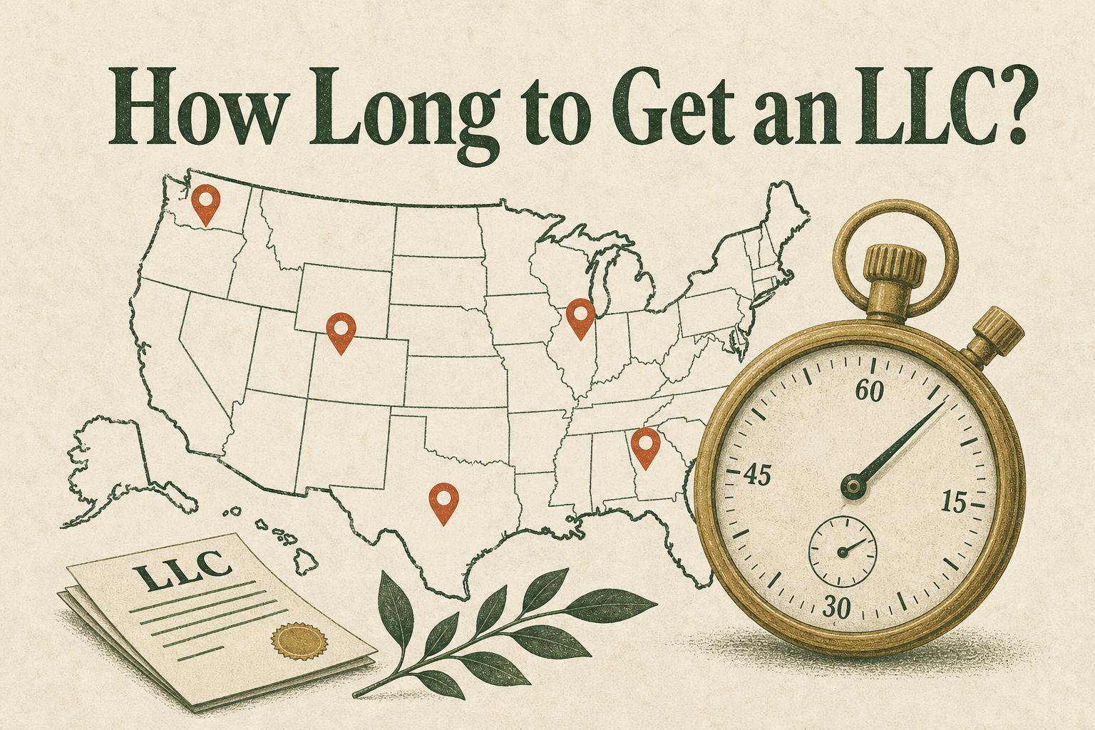 LLC processing time by state